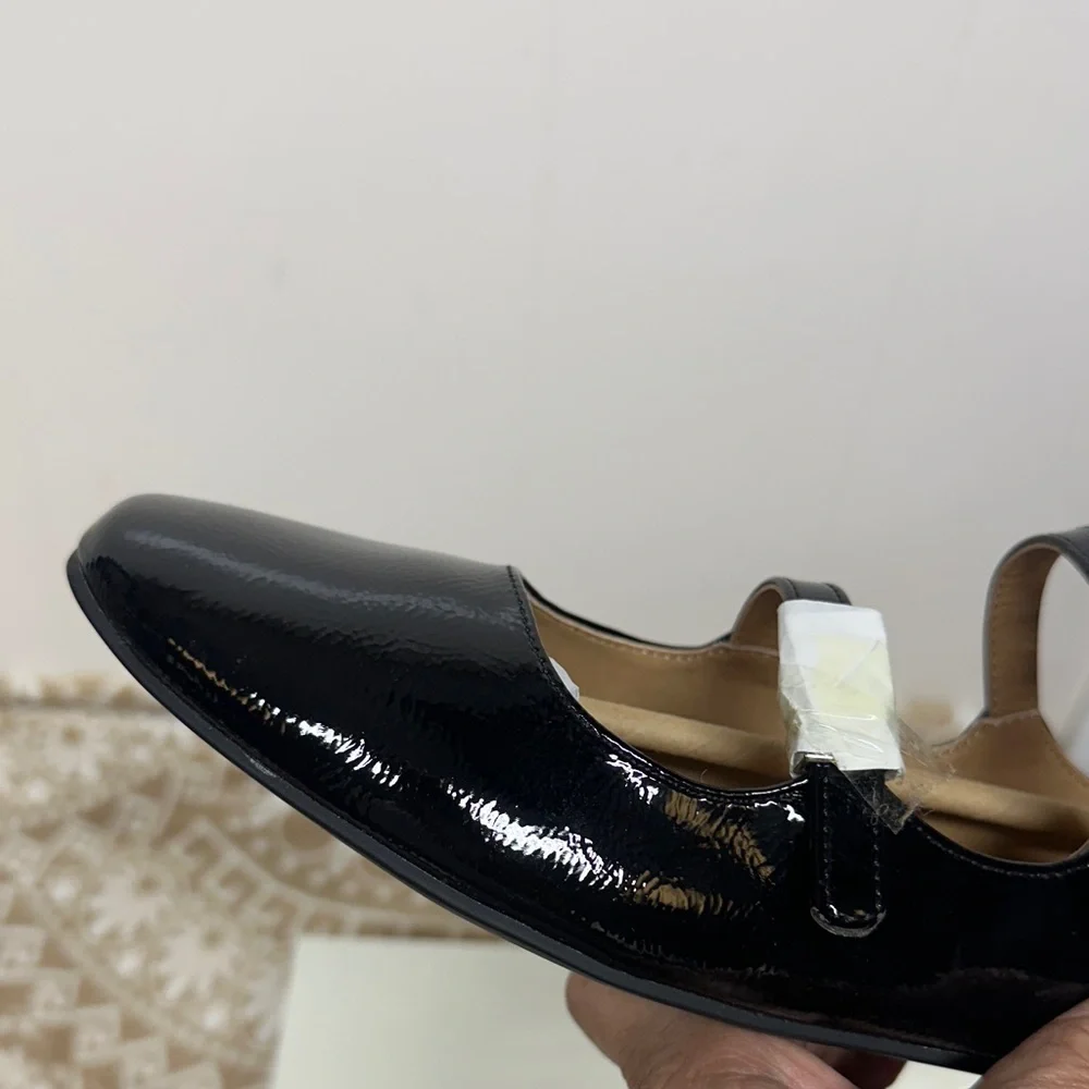 Sun + Stone Women's Cecillee Triple Strap Mary Jane Flats NWT